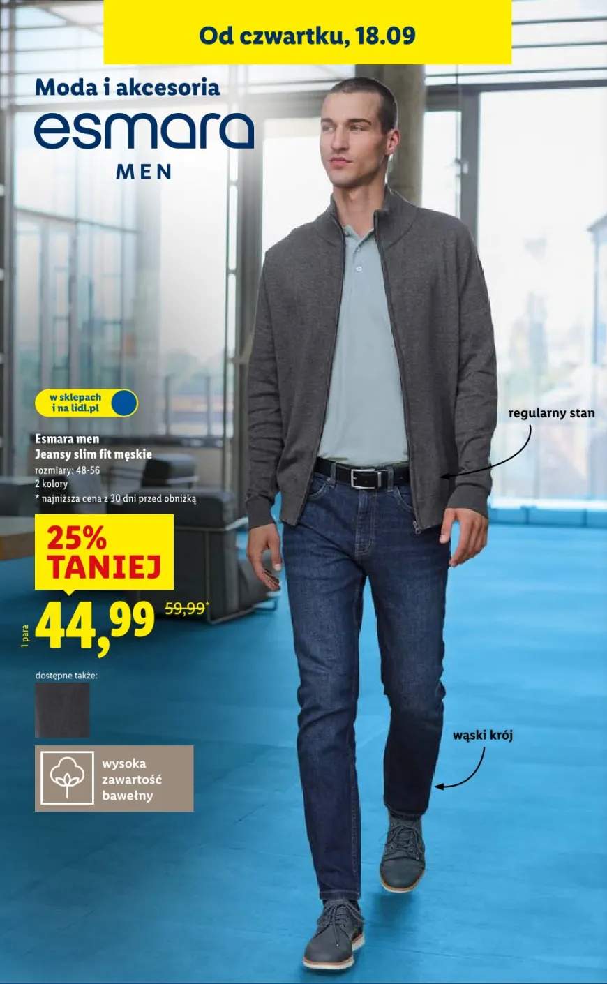 jeansy męskie