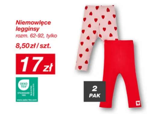 legginsy niemowlęce