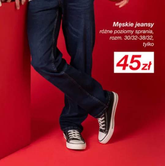 jeansy męskie