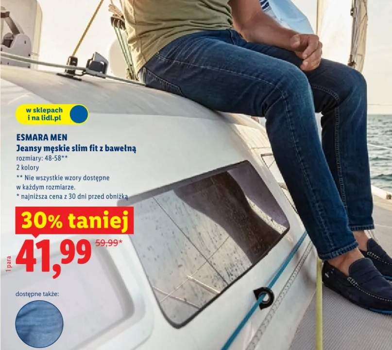 jeansy męskie
