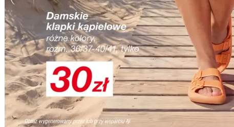 Damskie klapki kąpielowe rozm. 36/37-40/41
