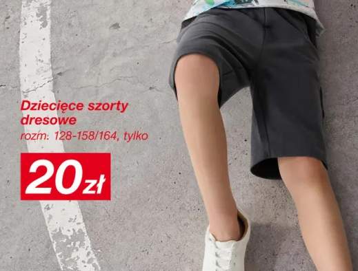 Dziecięce szorty dresowe rozm. 128-158/164