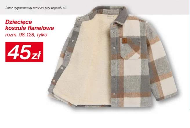 Dziecięca koszula flanelowa