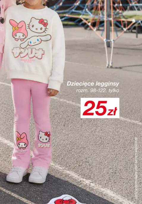 Dziecięce legginsy Hello Kitty rozm. 98-122
