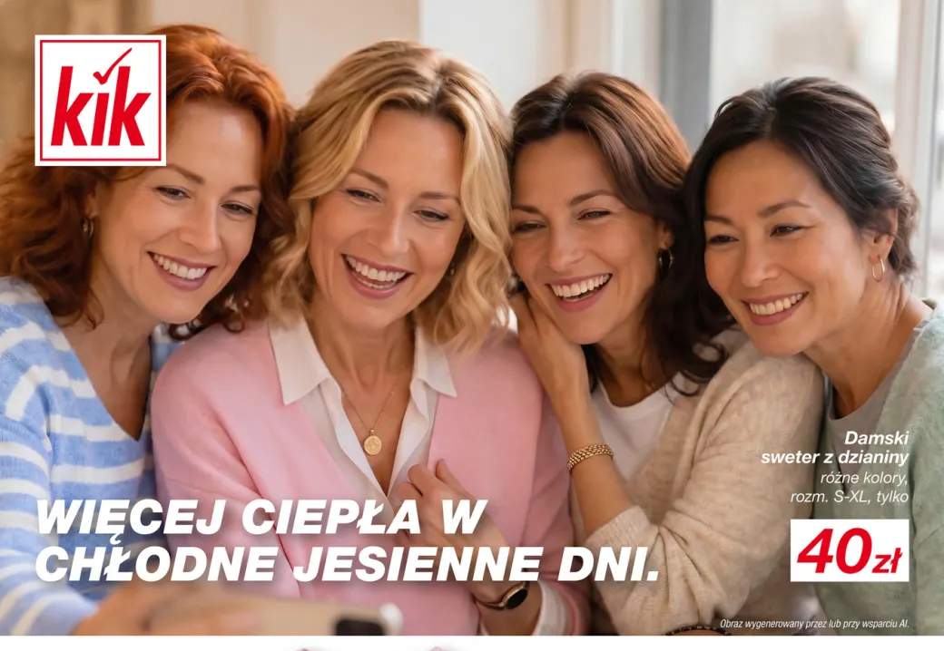 Damski sweter z dzianiny