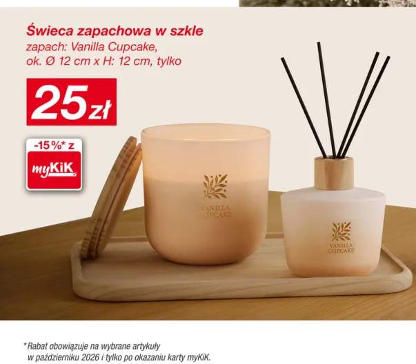Świeca zapachowa w szkle Vanilla Cupcake