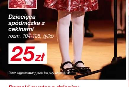 Dziecięca spódniczka z cekinami