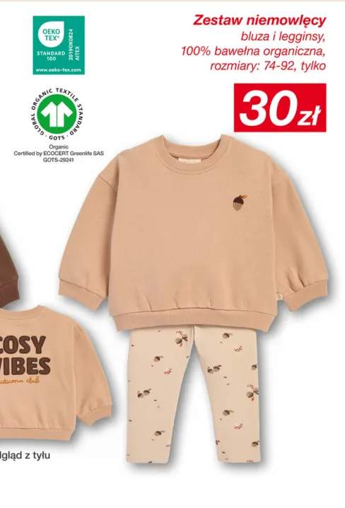 Zestaw niemowlęcy bluza i legginsy