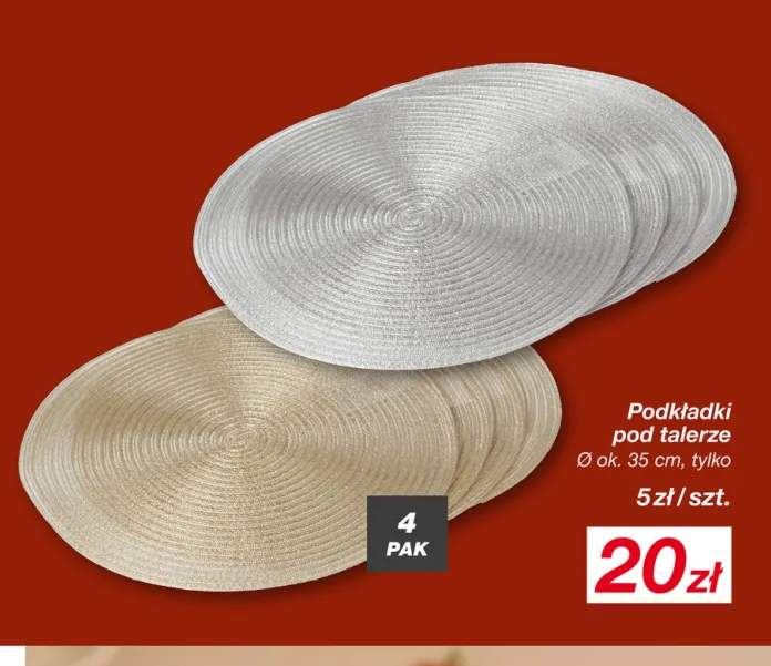 Podkładki pod talerze 4-pak