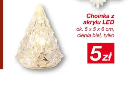 Choinka z akrylu LED